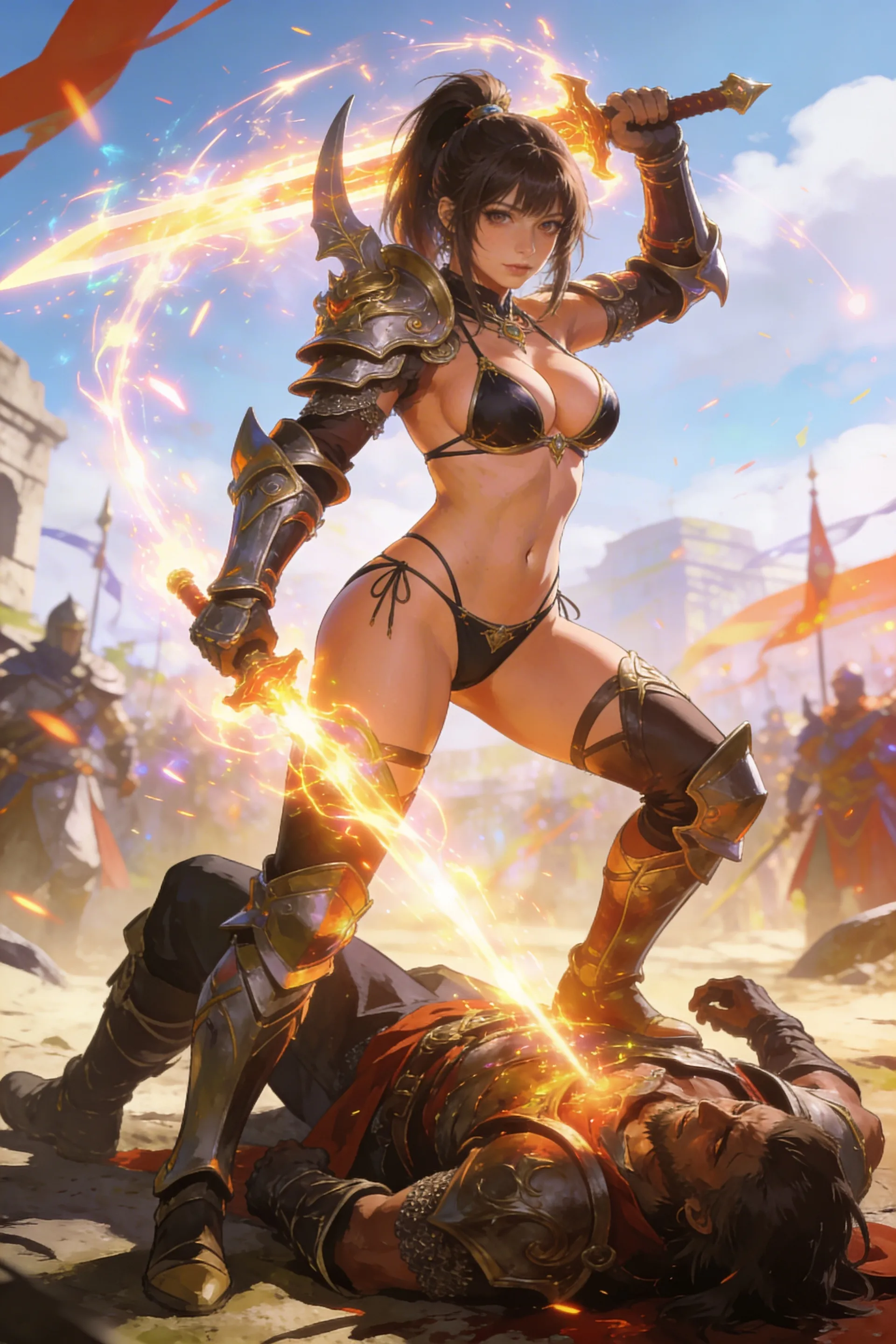 Attractive model - content example