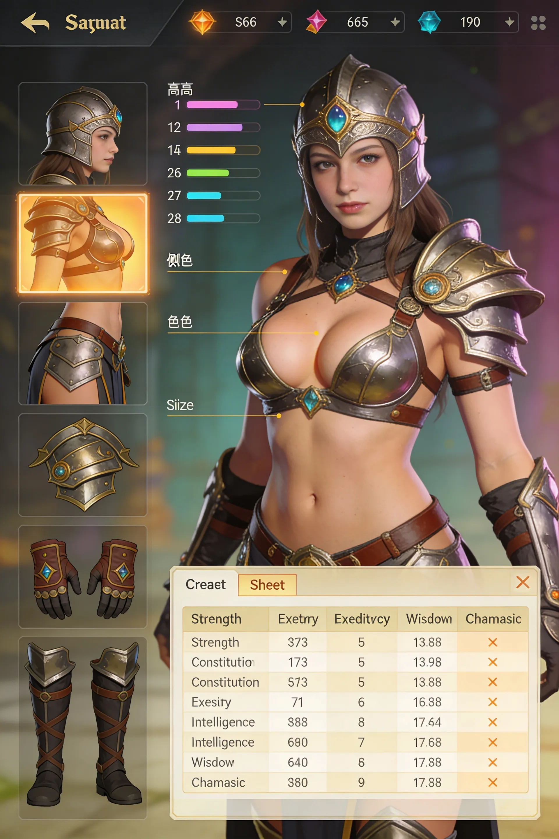 Attractive model - content example